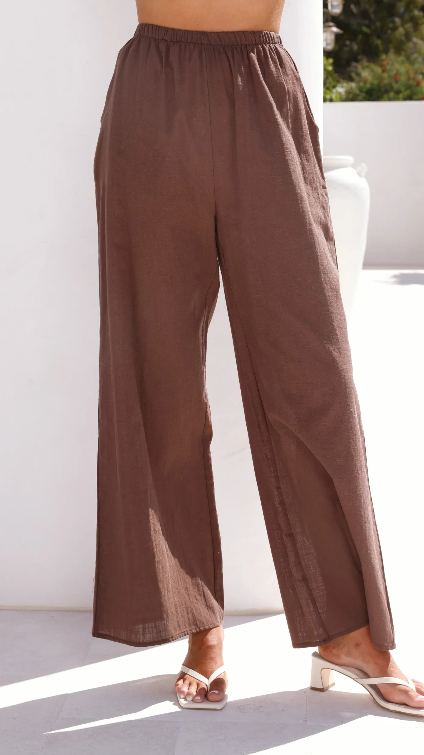 Talia Strapless Top and Pants Set - Brown sold by Billy J product image thumbnail 3