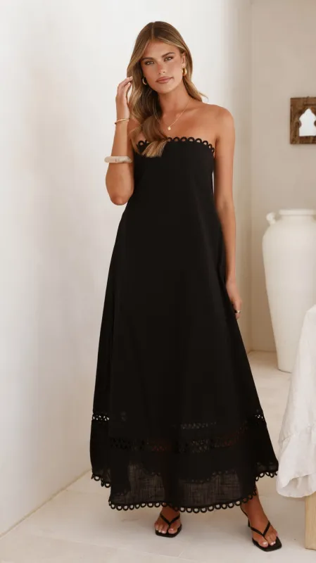 Sandra Maxi Dress - Black sold by Billy J