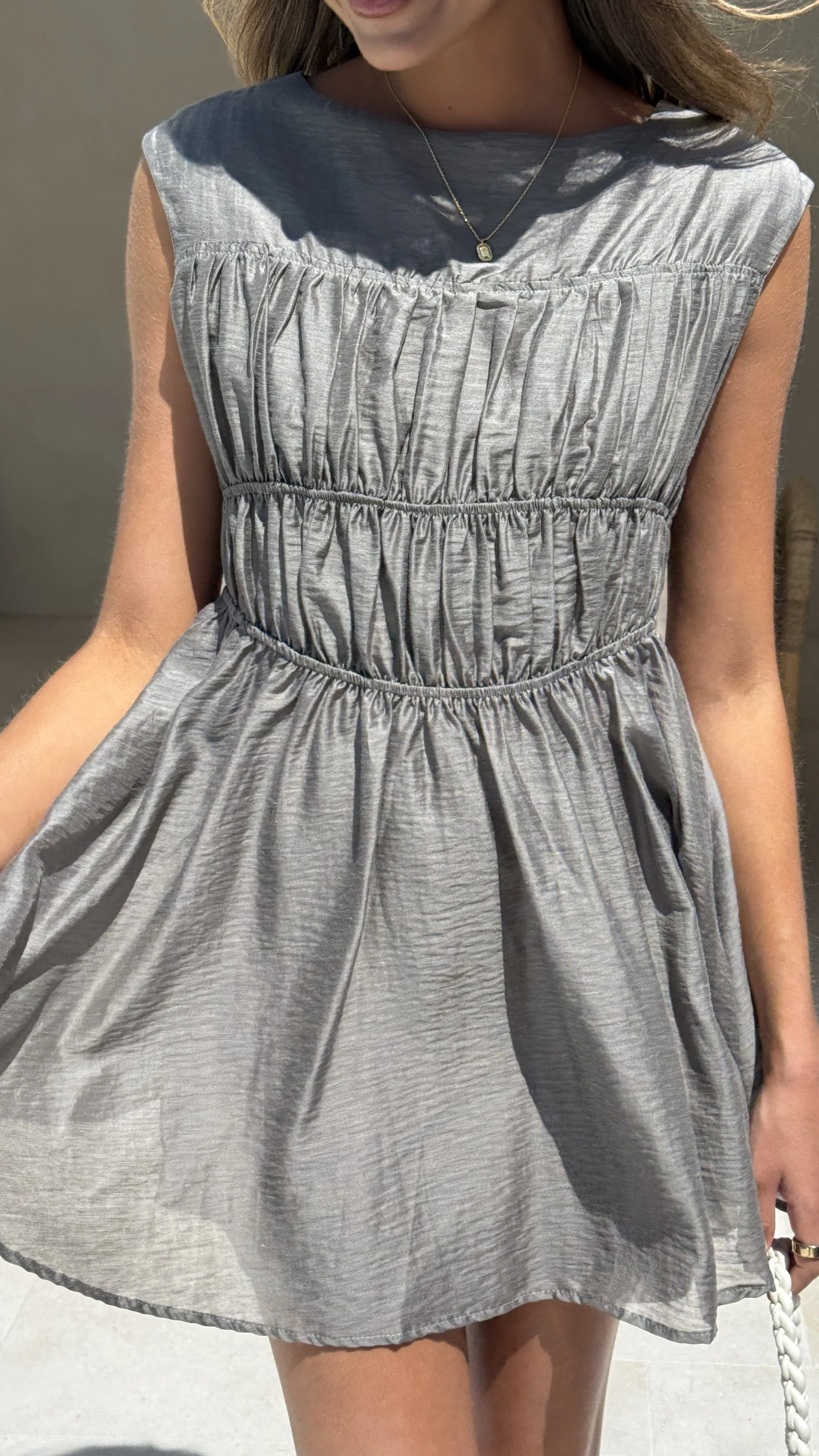 Masha Mini Dress - Khaki sold by Billy J product image thumbnail 4