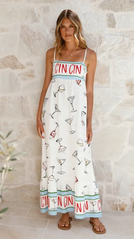 Tanicia Maxi Dress - Cin Cin Print sold by Billy J