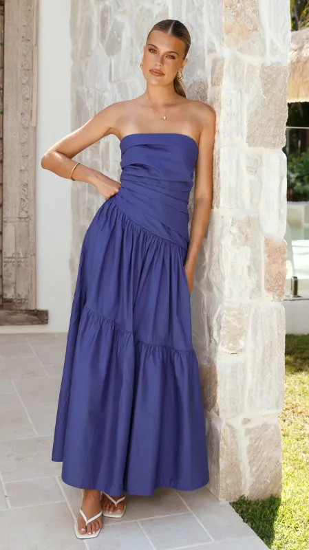 Lola Maxi Dress - Navy sold by Billy J