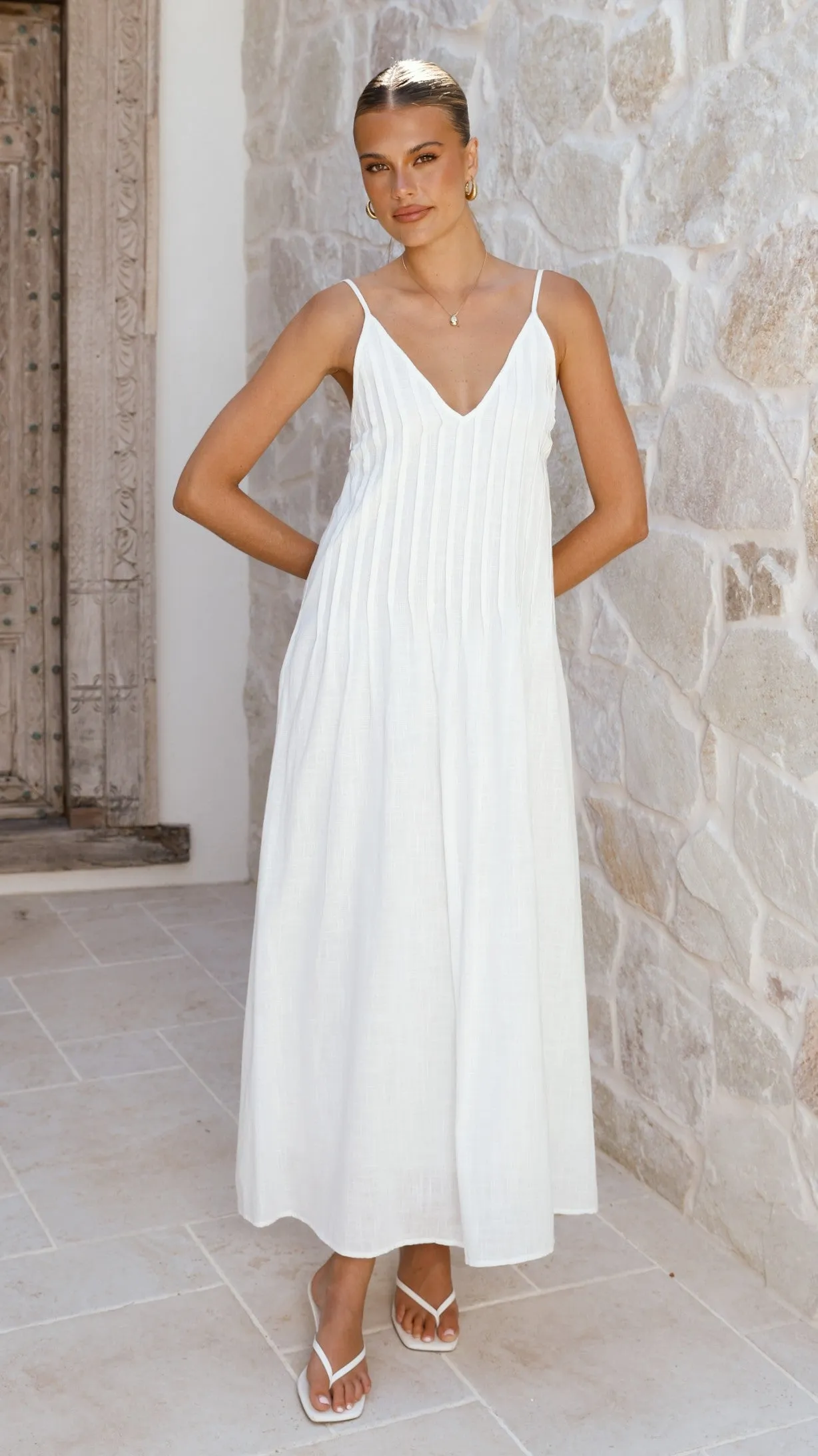 Aspen Maxi Dress - White sold by Billy J product image thumbnail 5