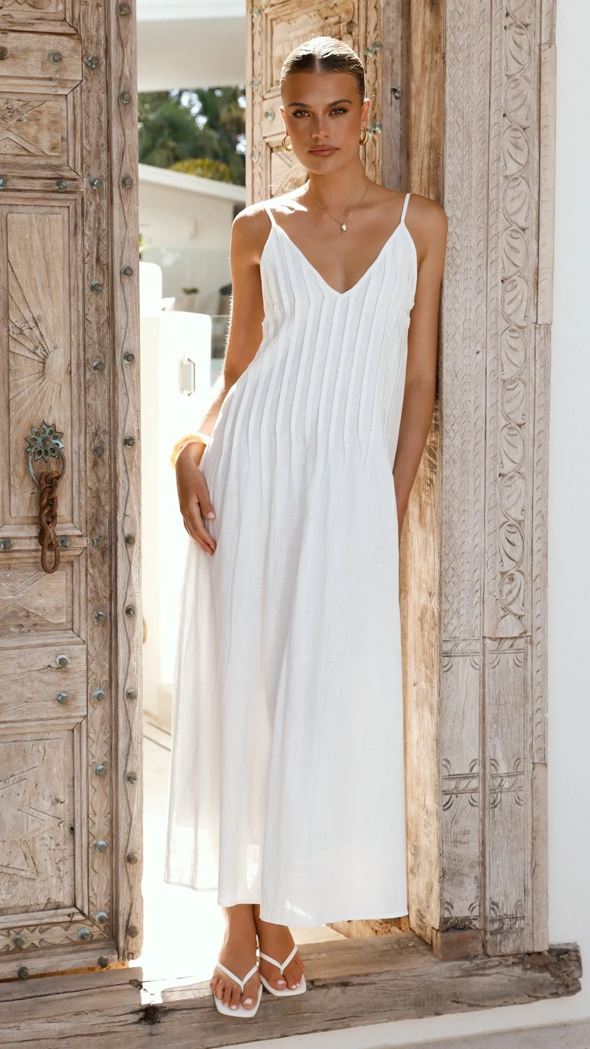 Aspen Maxi Dress - White sold by Billy J product image thumbnail 3