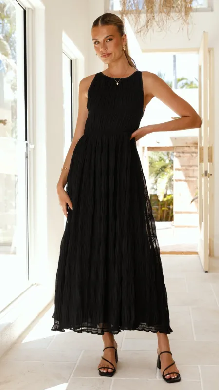 Lassie Maxi Dress - Black sold by Billy J