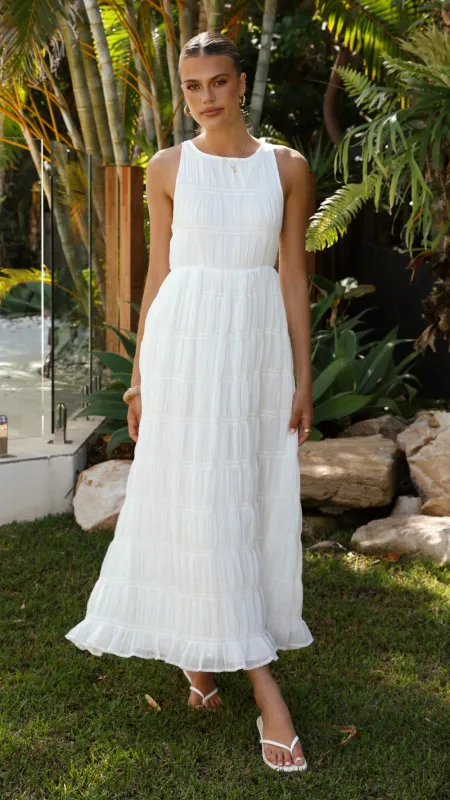 Lassie Maxi Dress - White sold by Billy J