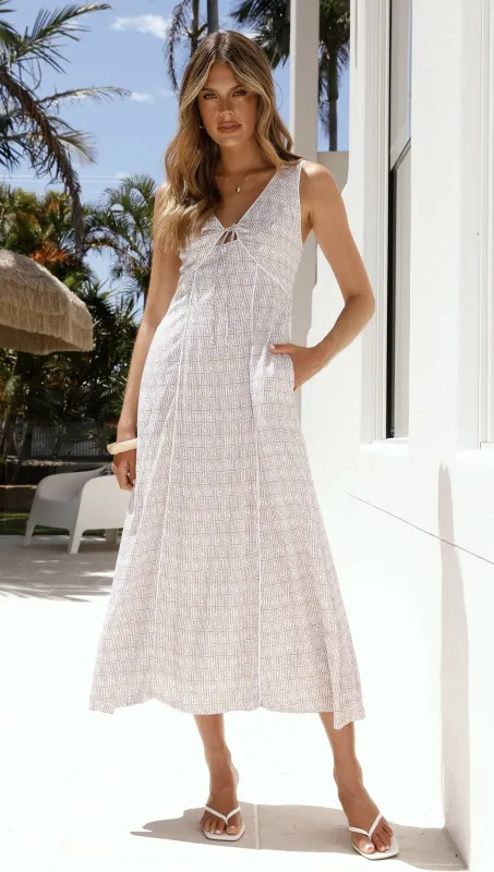 Monica Midi Dress - Atlas Print sold by Billy J