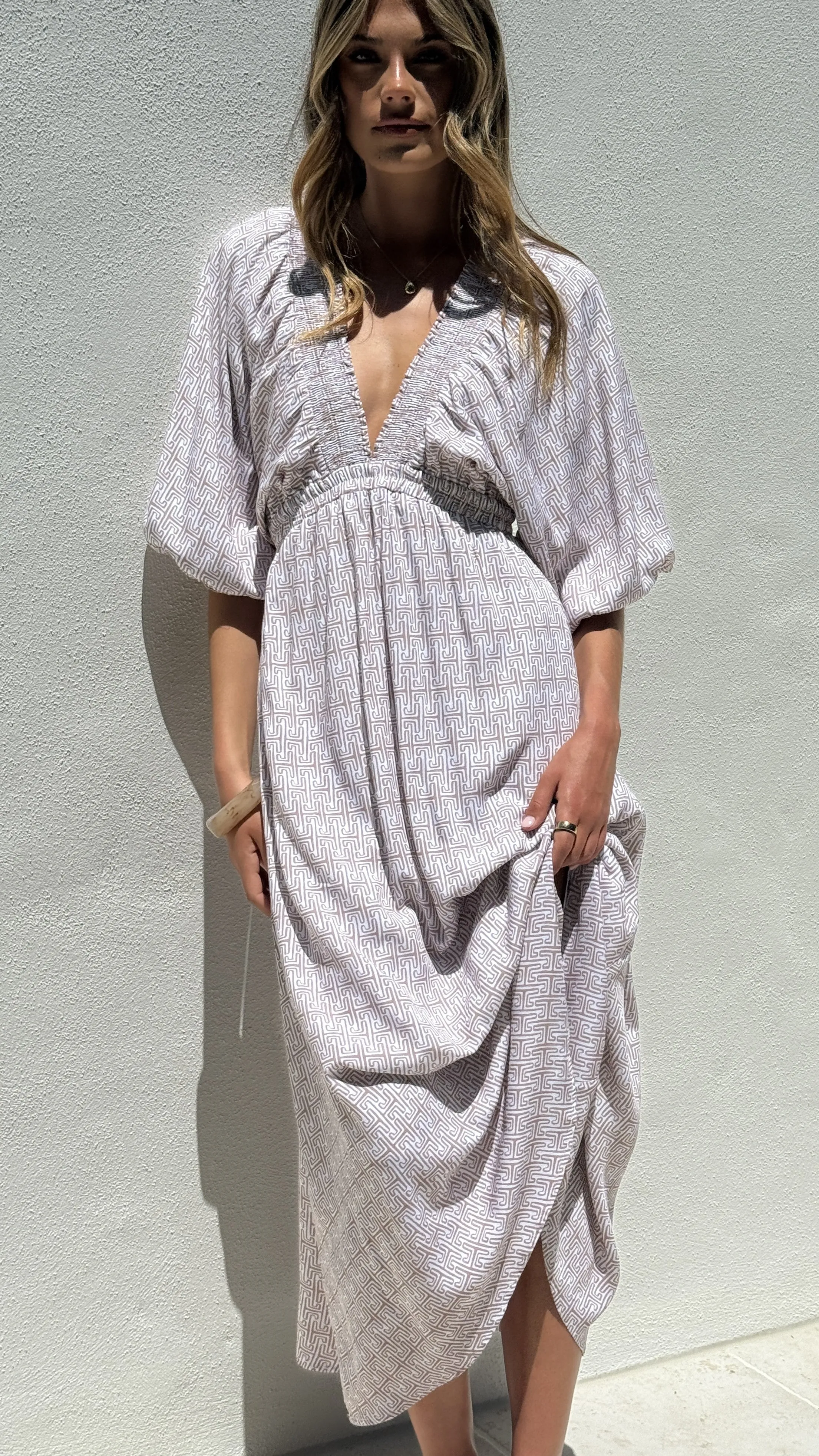 Camille Midi Dress - Atlas Print sold by Billy J product image thumbnail 5