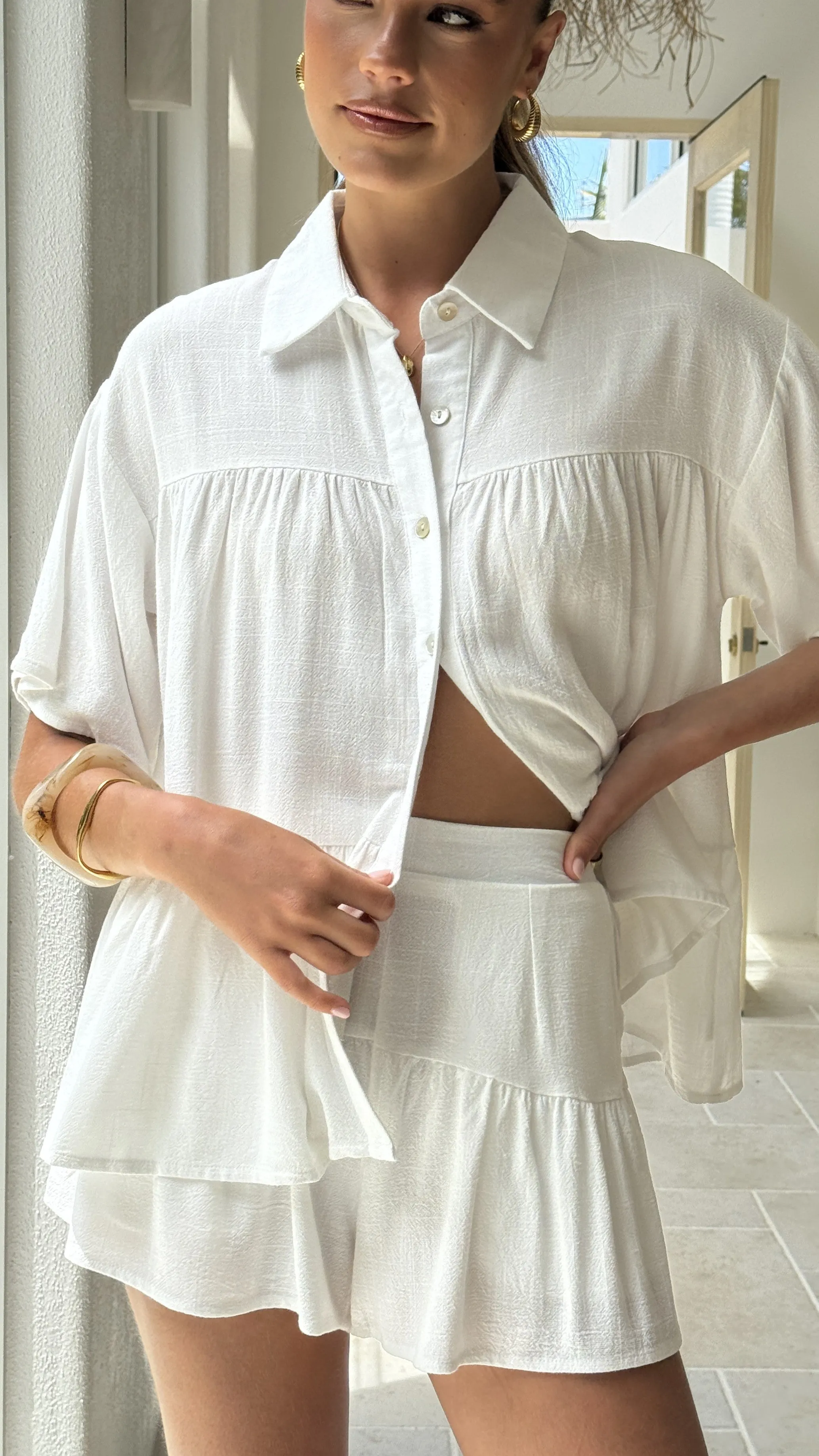 Melrose Shorts - White sold by Billy J product image thumbnail 5