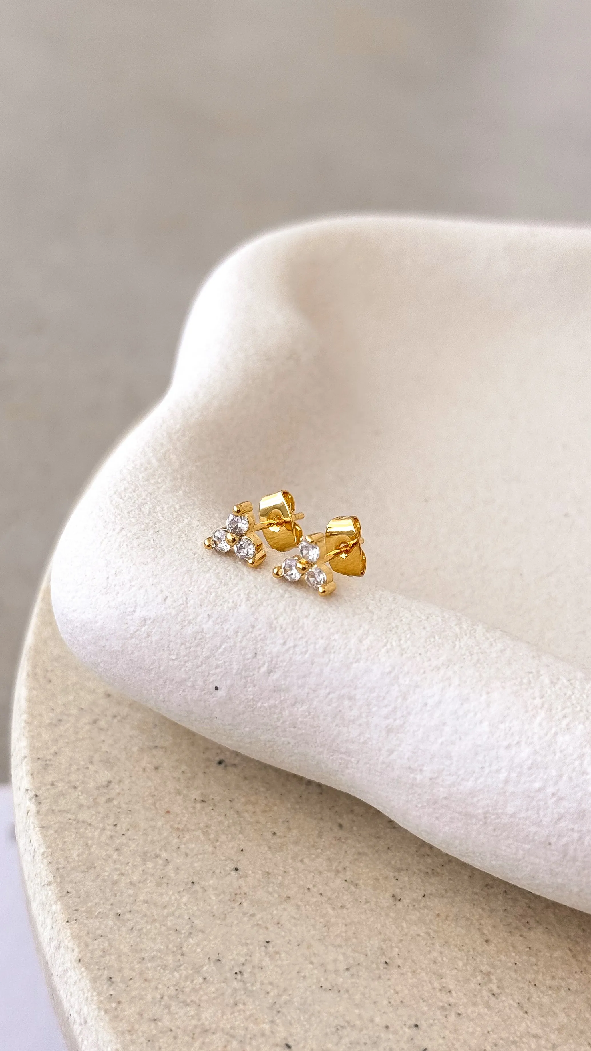 Ashlee Earrings - Gold sold by Billy J