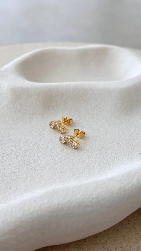 Harriett Earrings - Gold sold by Billy J