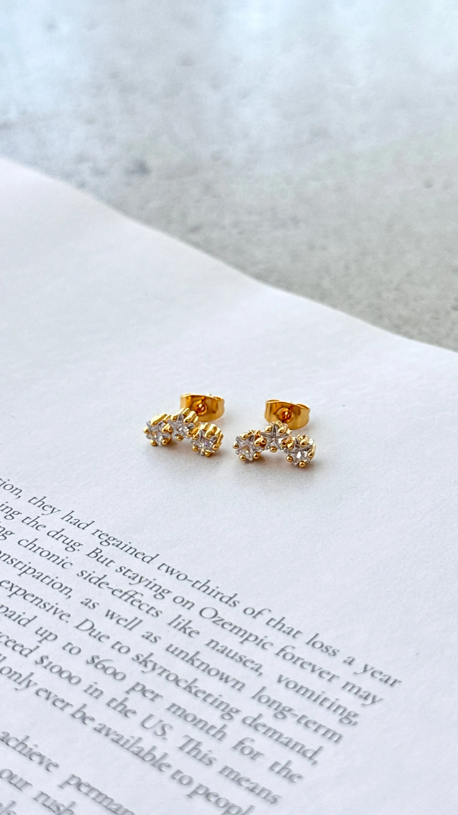 Harriett Earrings - Gold sold by Billy J product image thumbnail 2