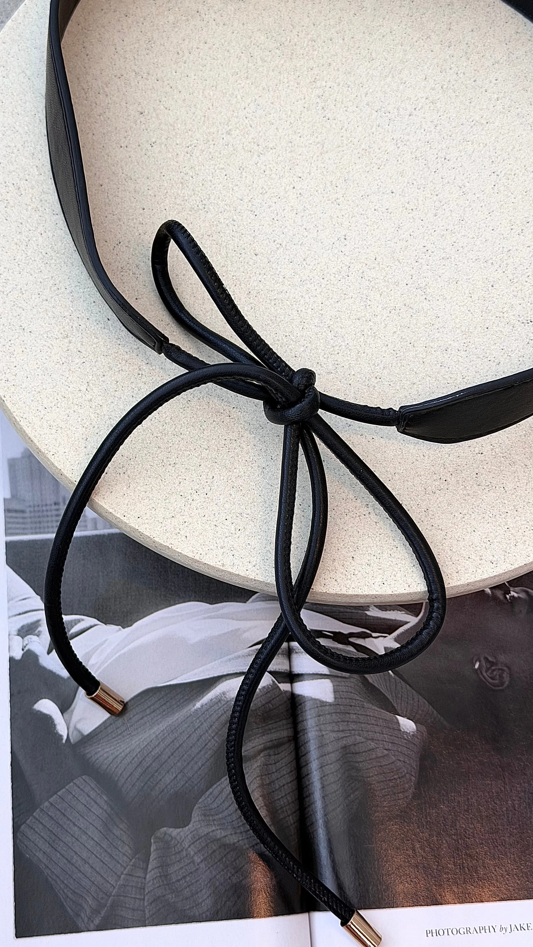 Tie Front Wide Back Belt - Black sold by Billy J product image thumbnail 4