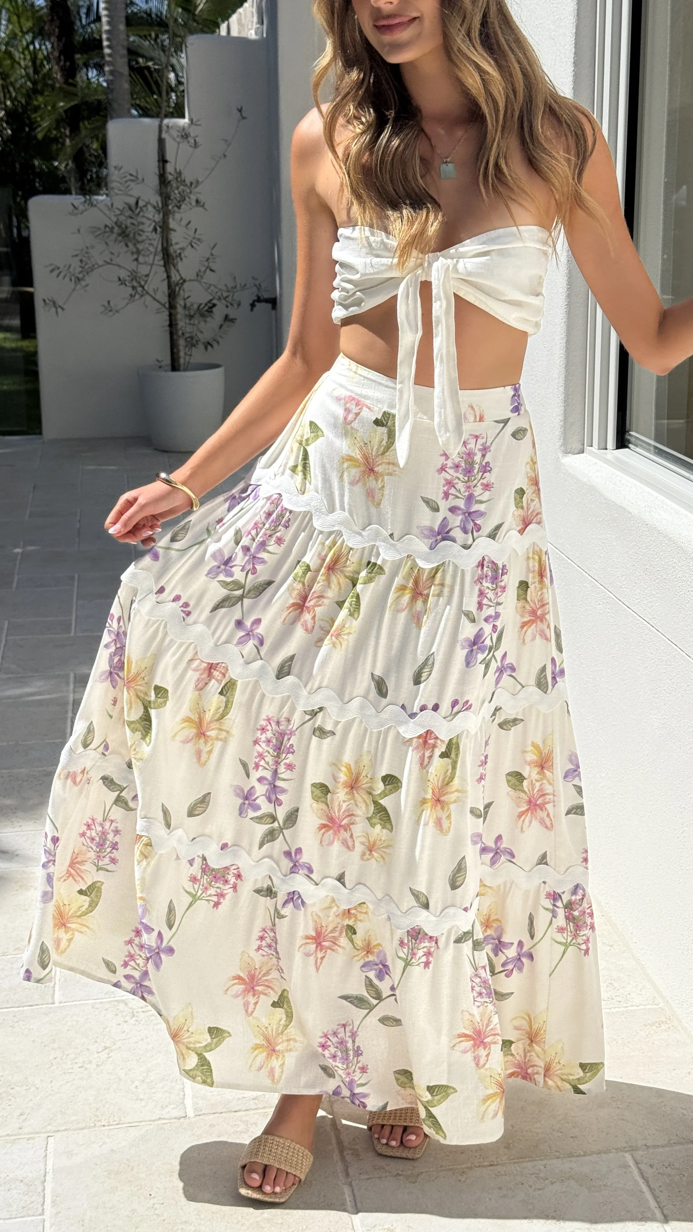 Courtney Maxi Skirt - Botanical Bloom sold by Billy J product image thumbnail 3