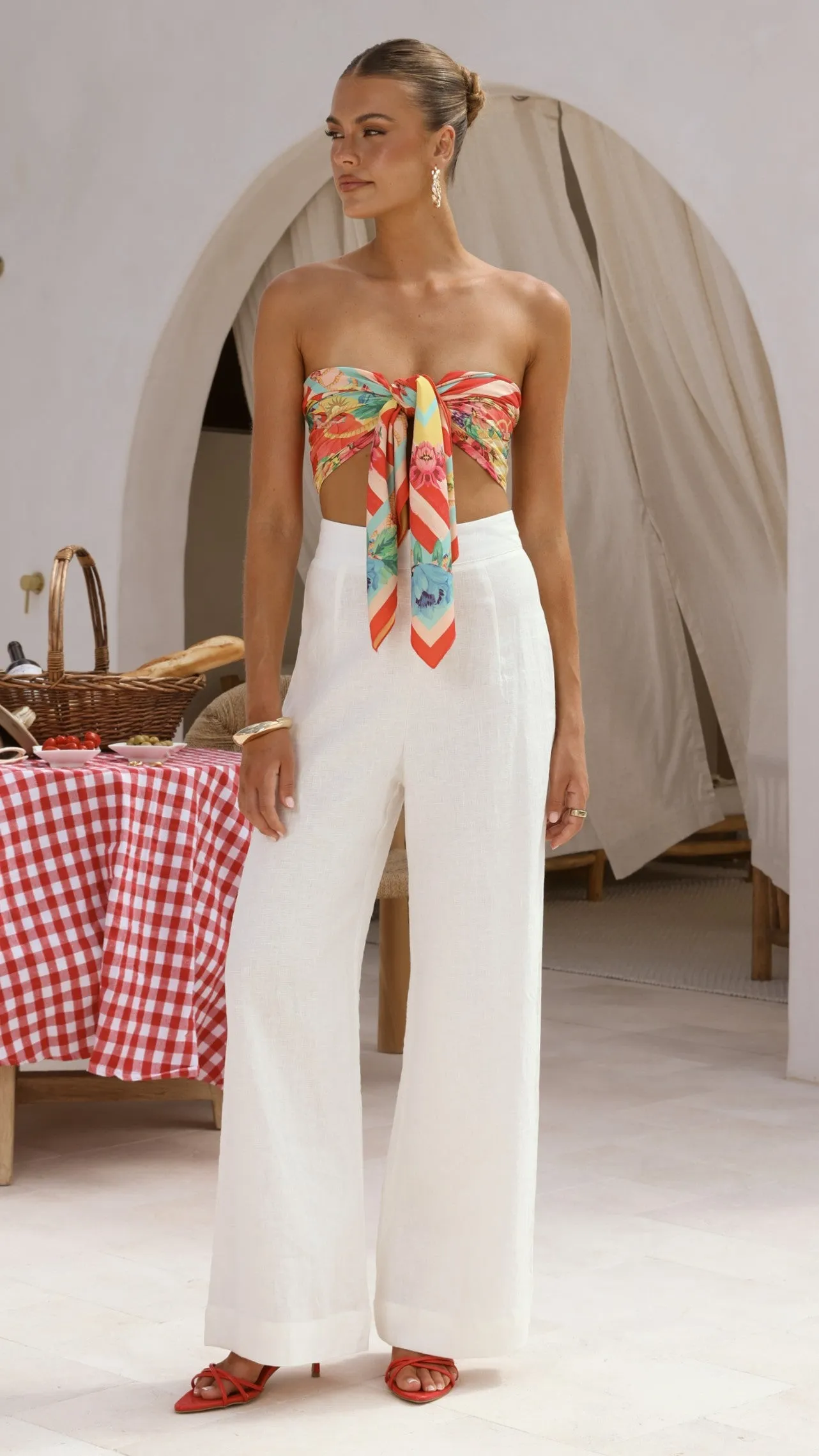 Imogen Scarf - Positano Red sold by Billy J product image thumbnail 4