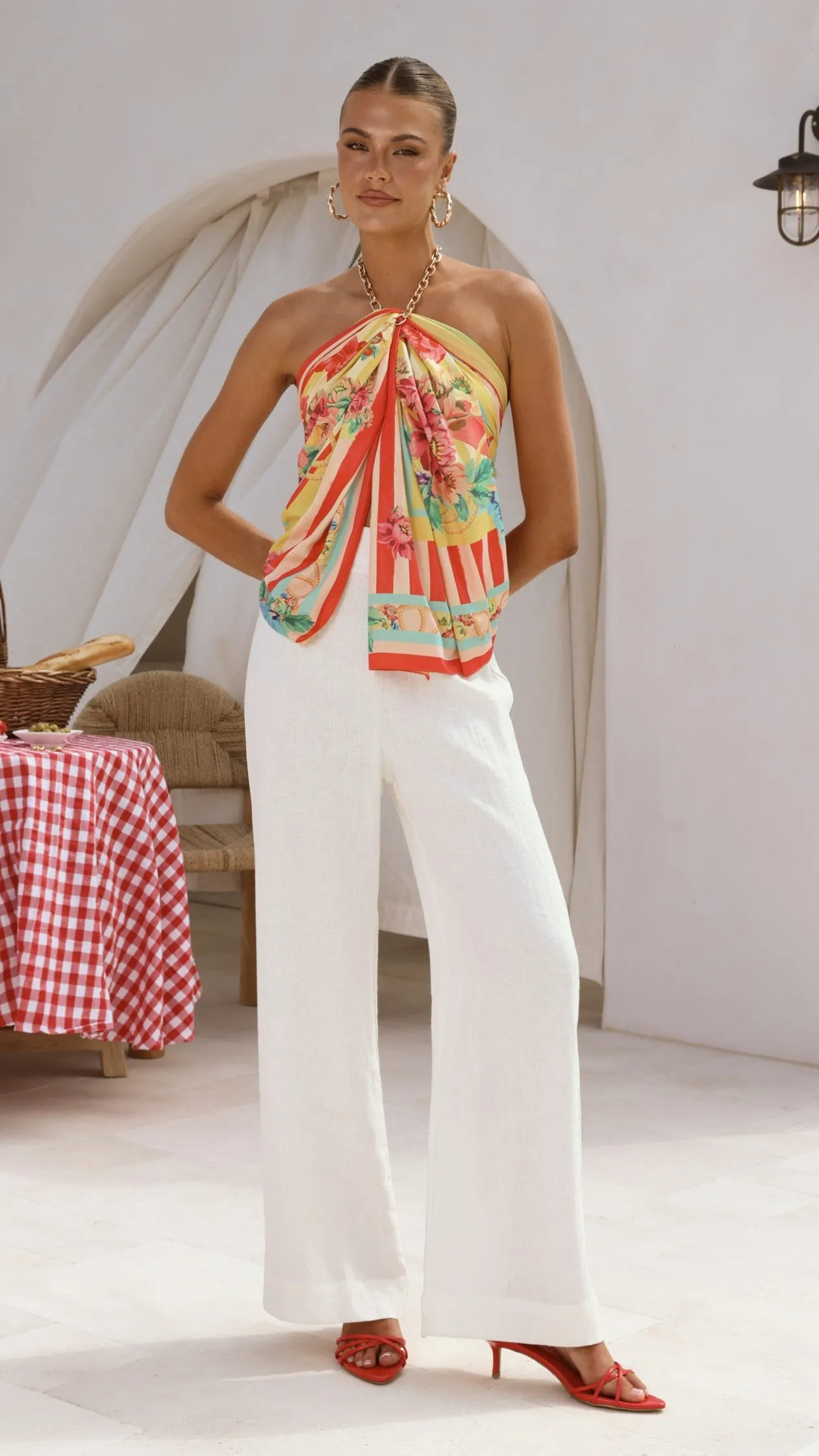 Imogen Scarf - Positano Red sold by Billy J product image thumbnail 5