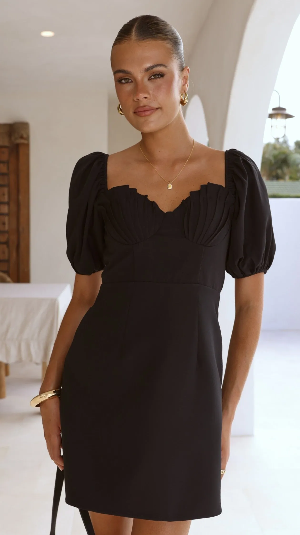 Ariel Bustier Mini Dress - Black sold by Billy J