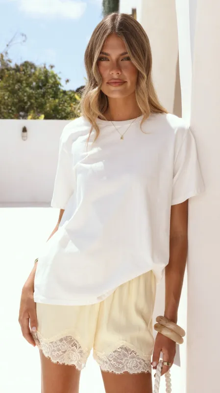 Makoa Lace Shorts - Yellow sold by Billy J