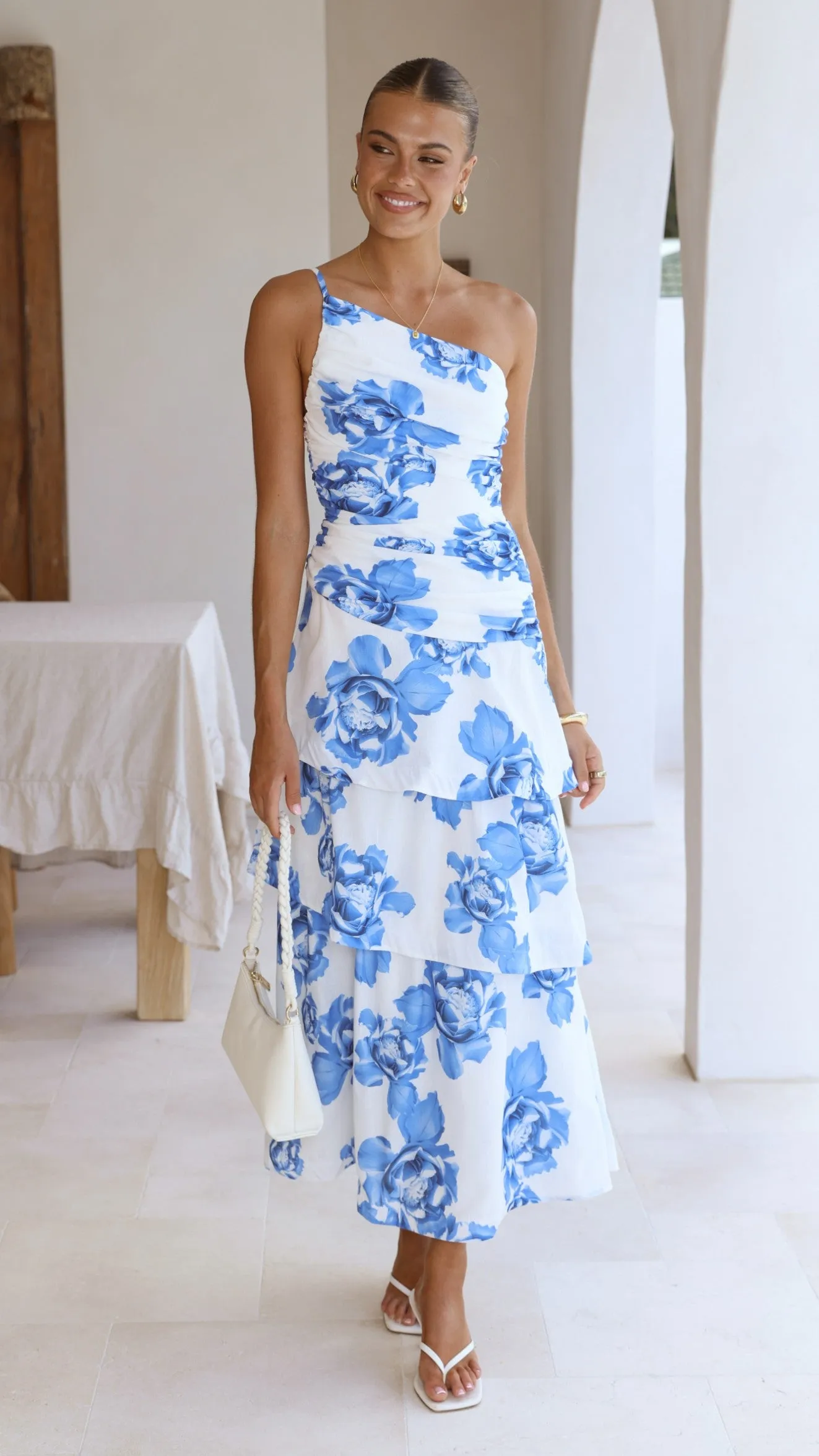 Nalani Maxi Dress - Blue Floral sold by Billy J product image thumbnail 5