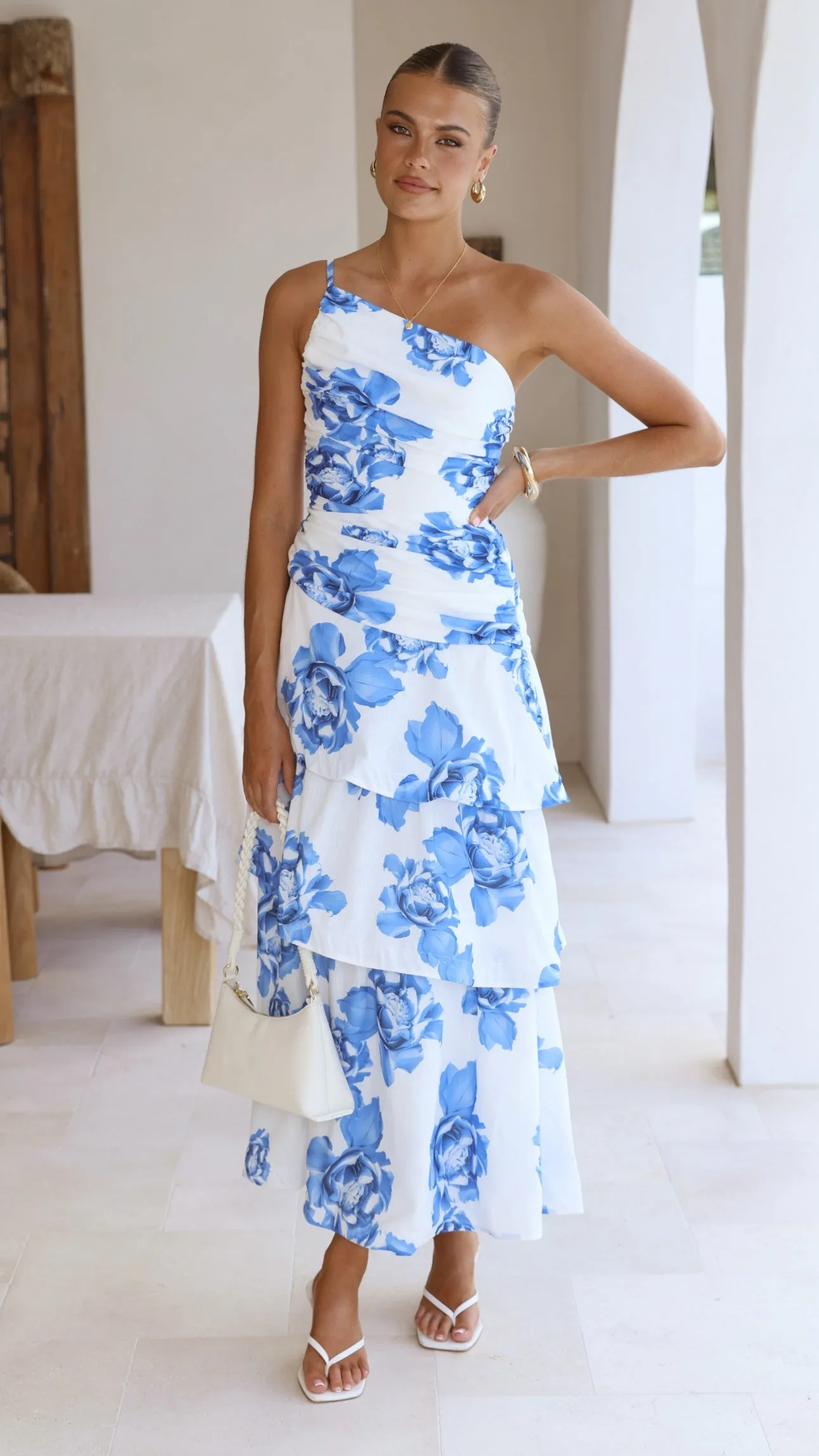 Nalani Maxi Dress - Blue Floral sold by Billy J product image thumbnail 3