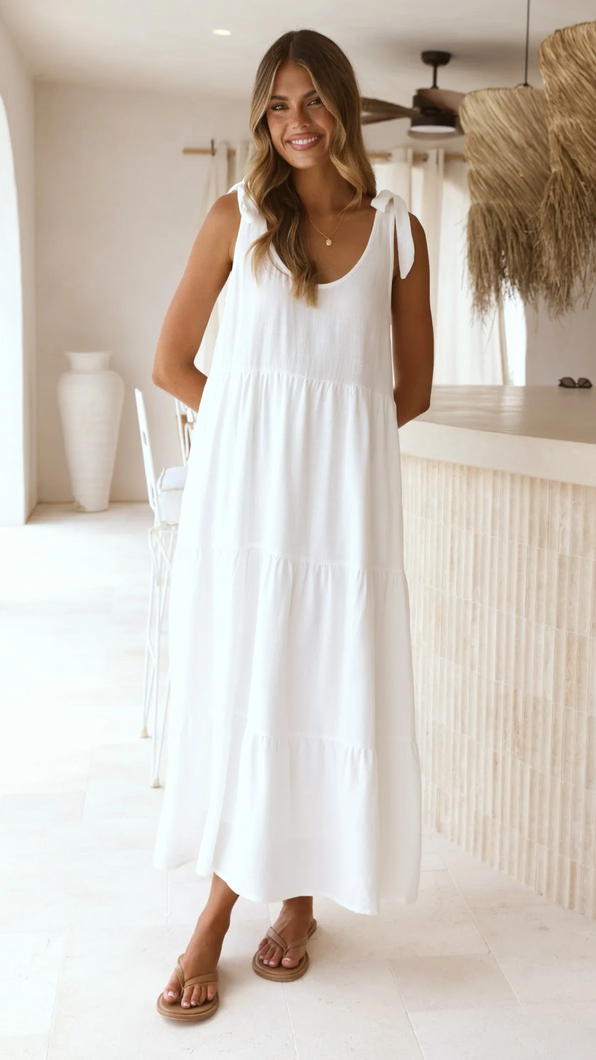 Jaliyah Midi Dress - White sold by Billy J product image thumbnail 4