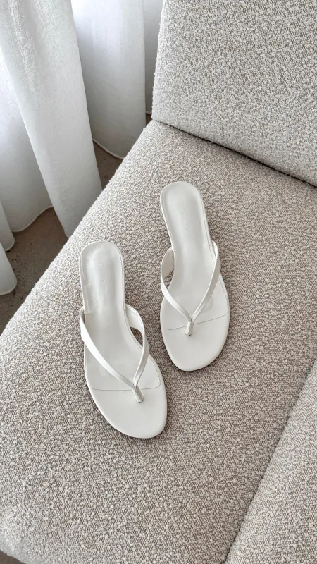 Corri Heel - White sold by Billy J