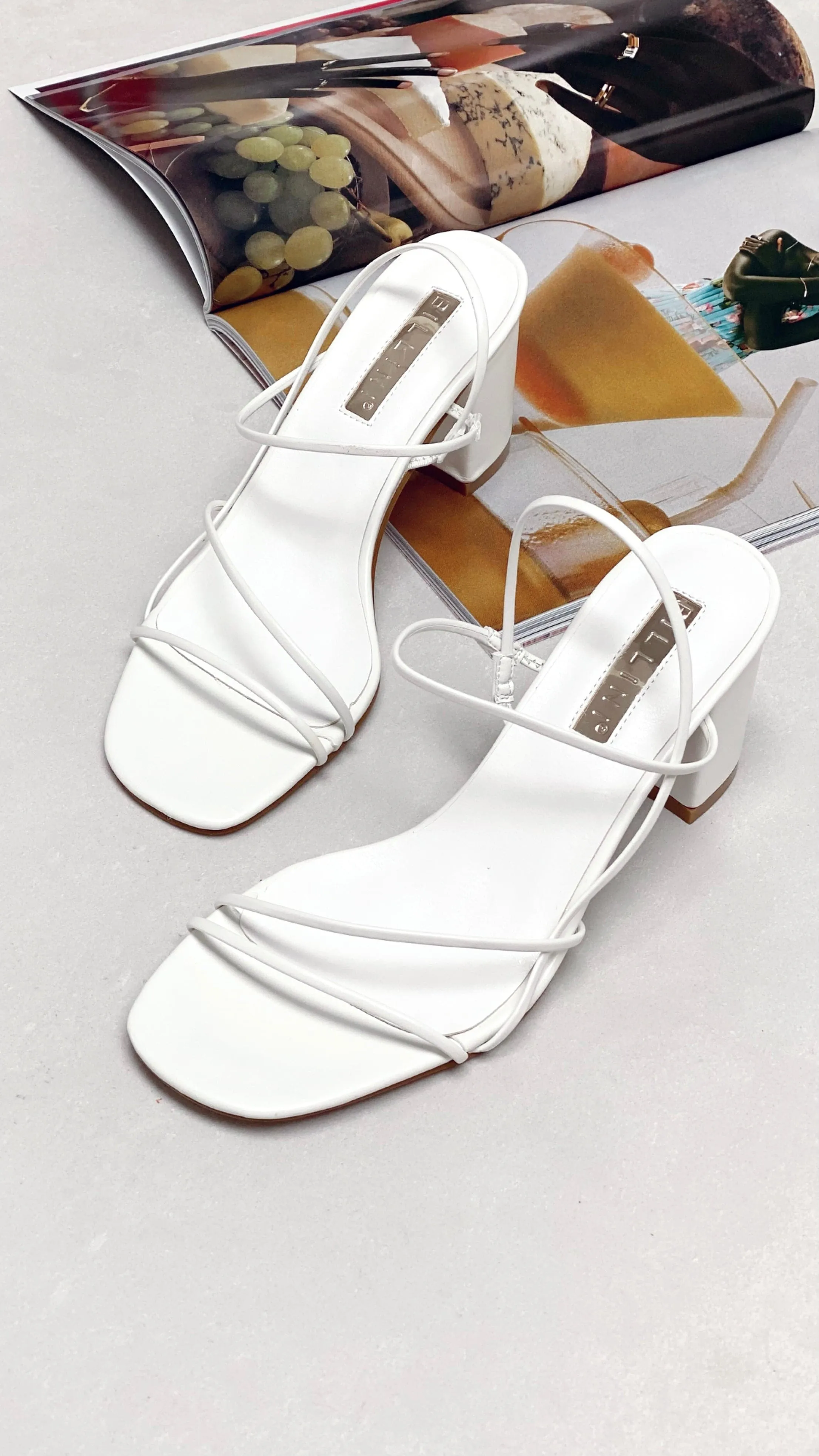 Yachi Heels - White sold by Billy J