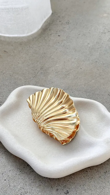 Nautilus Hair Claw - Gold sold by Billy J