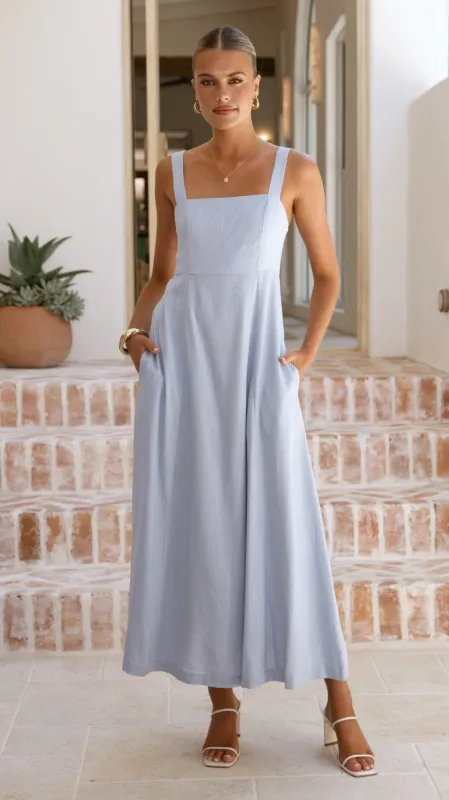 Zina Maxi Dress - Blue sold by Billy J