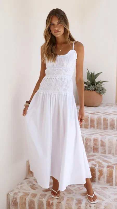 Vida Maxi Dress - White sold by Billy J