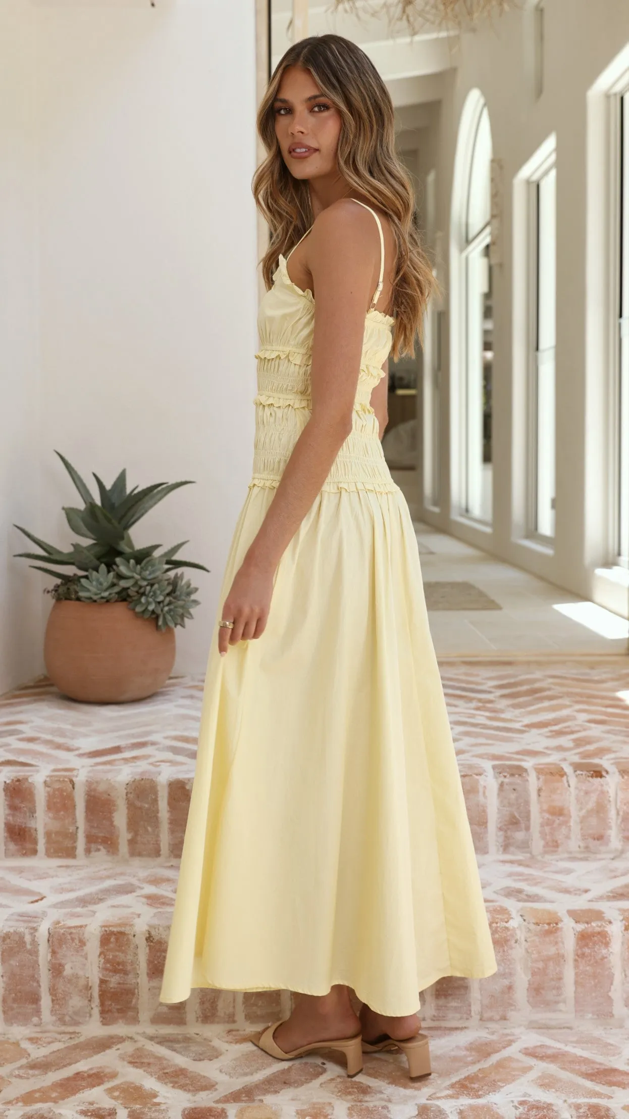 Vida Maxi Dress - Yellow sold by Billy J product image thumbnail 2