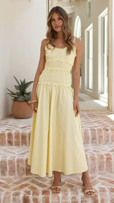 Vida Maxi Dress - Yellow sold by Billy J