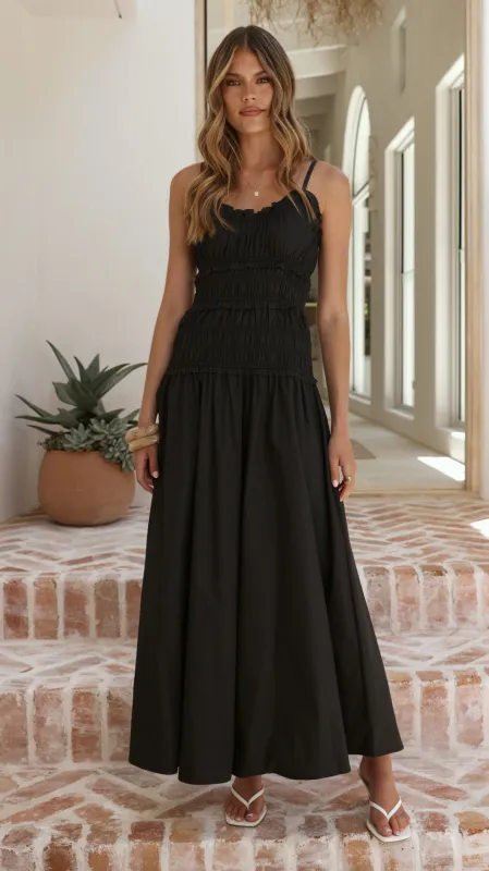 Vida Maxi Dress - Black sold by Billy J