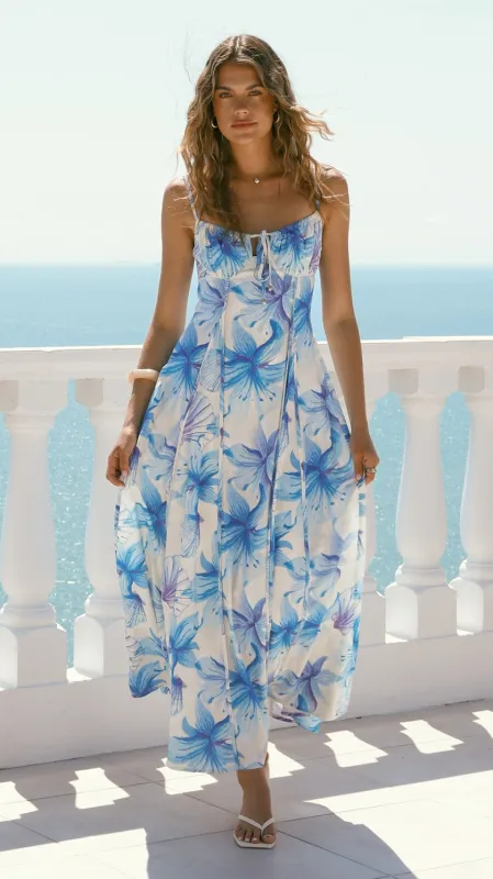 Millie Maxi Dress - Ocean Bloom made by Billy J