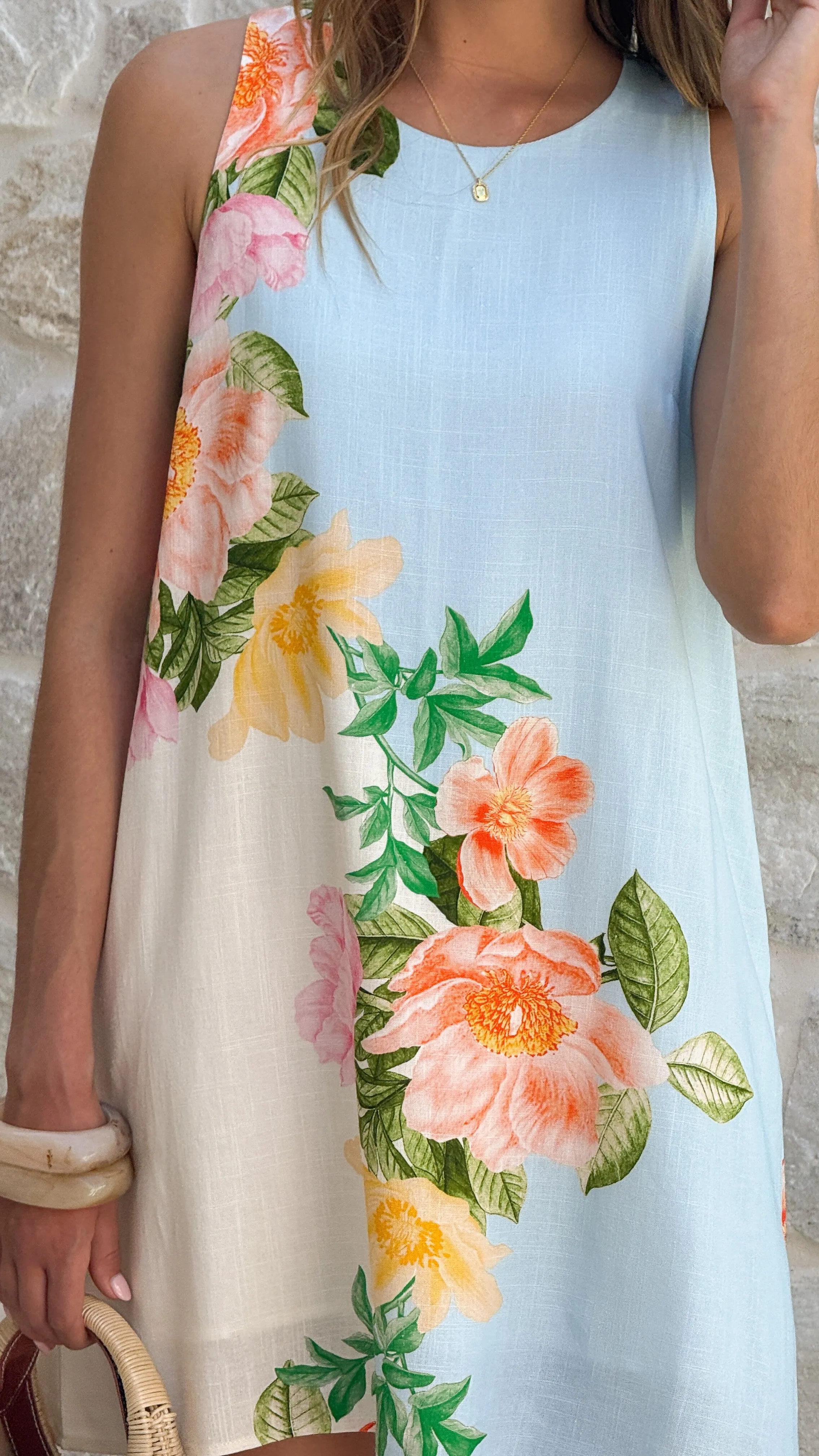 Ellea Mini Dress - Botanical Bliss Blue sold by Billy J product image thumbnail 5