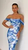 Kylie Maxi Dress - Blue Floral sold by Billy J