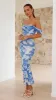 Kylie Maxi Dress - Blue Floral sold by Billy J