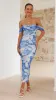 Kylie Maxi Dress - Blue Floral sold by Billy J