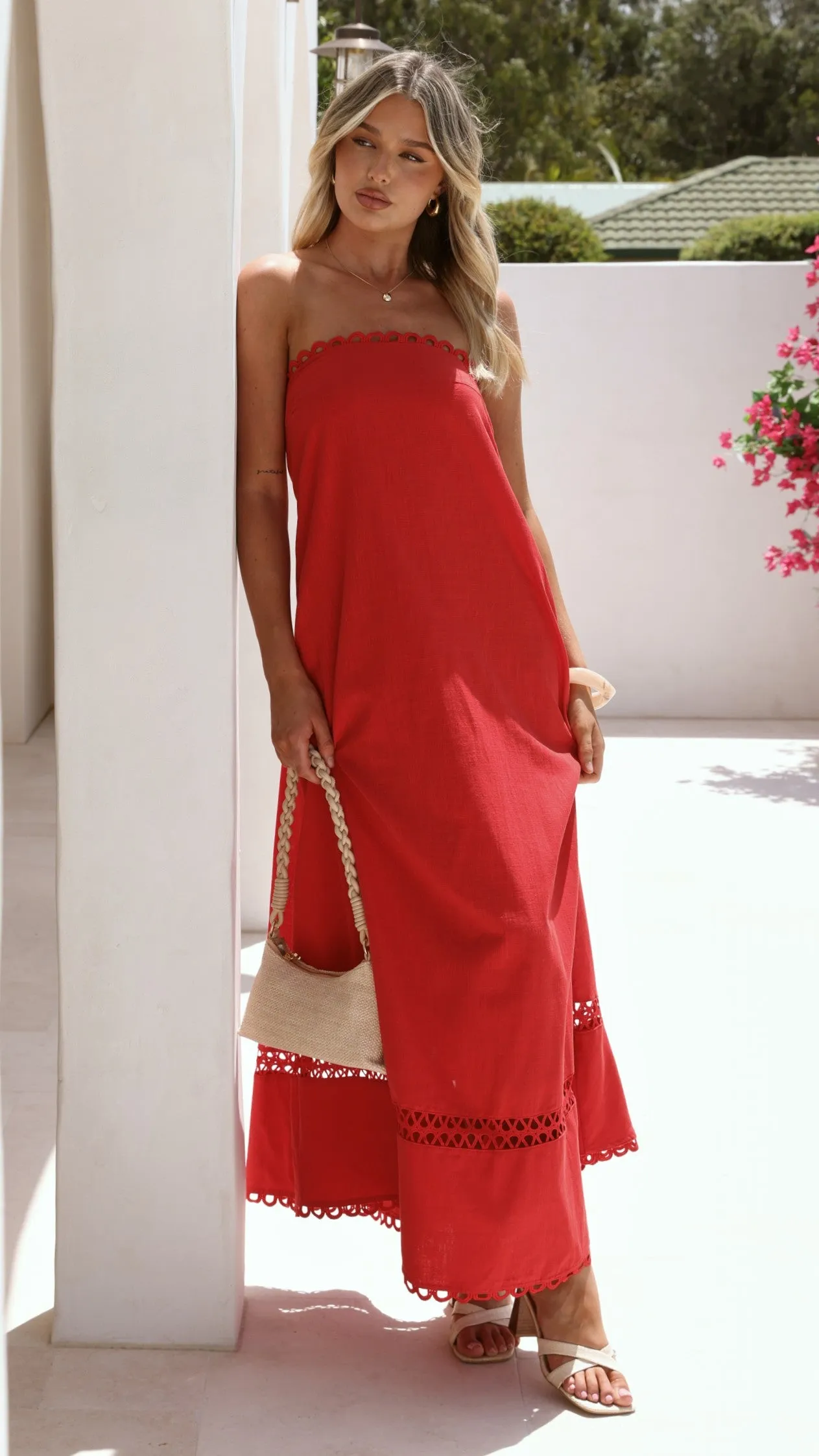 Sandra Maxi Dress - Red sold by Billy J product image thumbnail 5