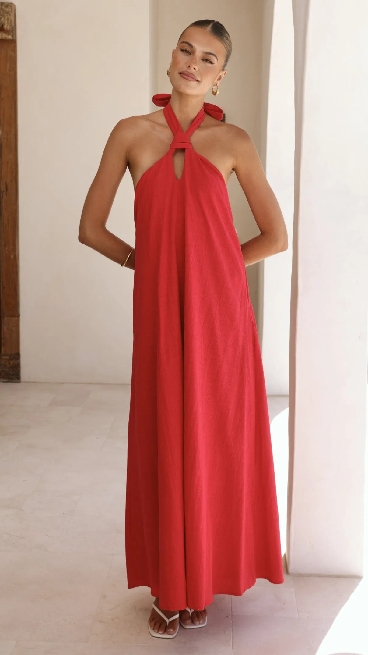 Tavia Maxi Dress - Red sold by Billy J product image thumbnail 5