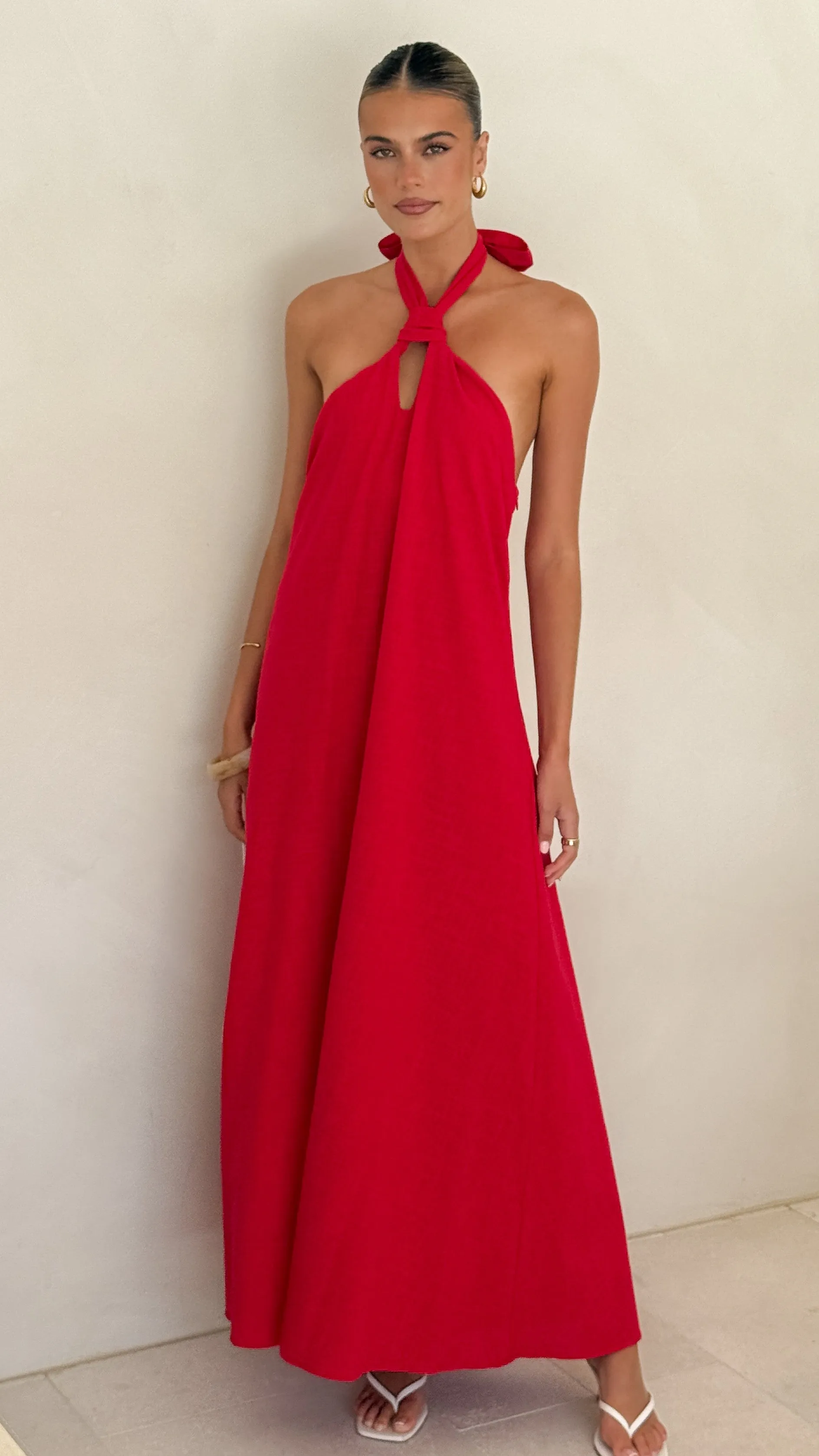 Tavia Maxi Dress - Red sold by Billy J product image thumbnail 3