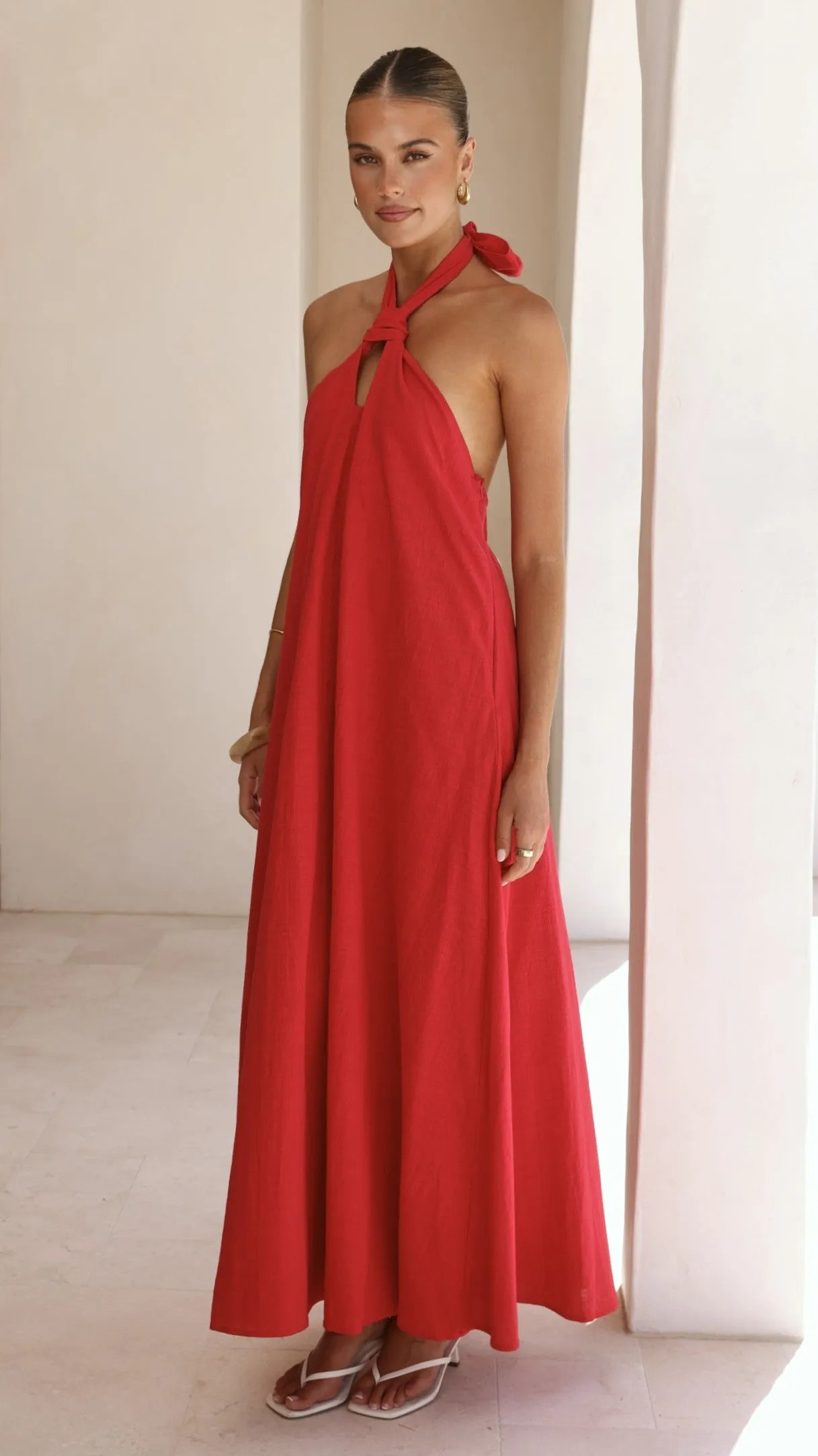 Tavia Maxi Dress - Red sold by Billy J product image thumbnail 4