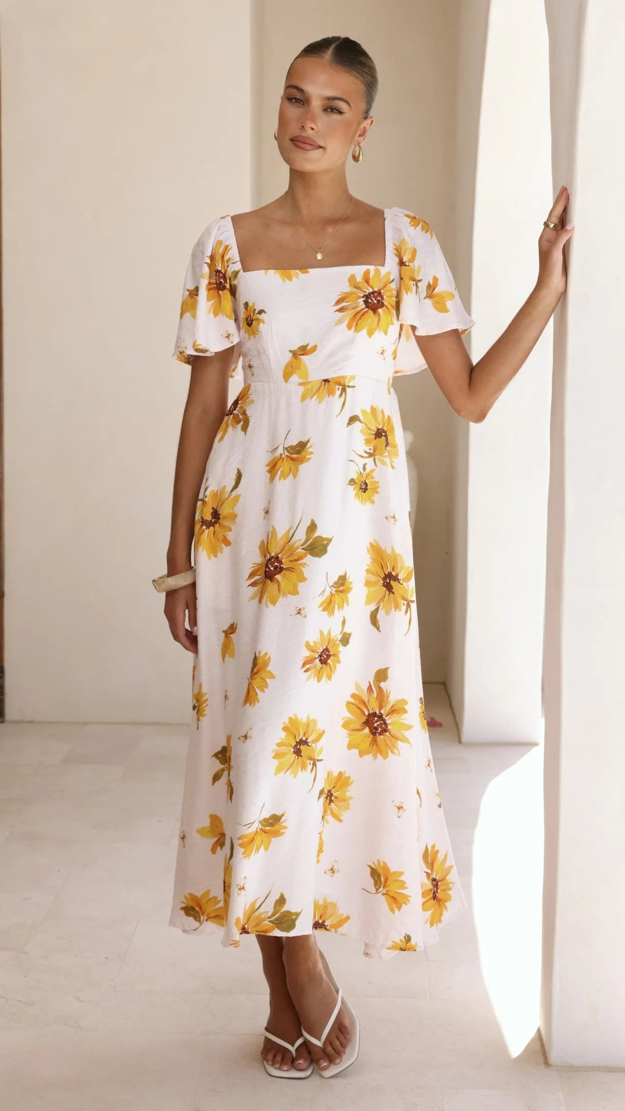 Vivian Maxi Dress - Sunflower Print sold by Billy J product image thumbnail 5