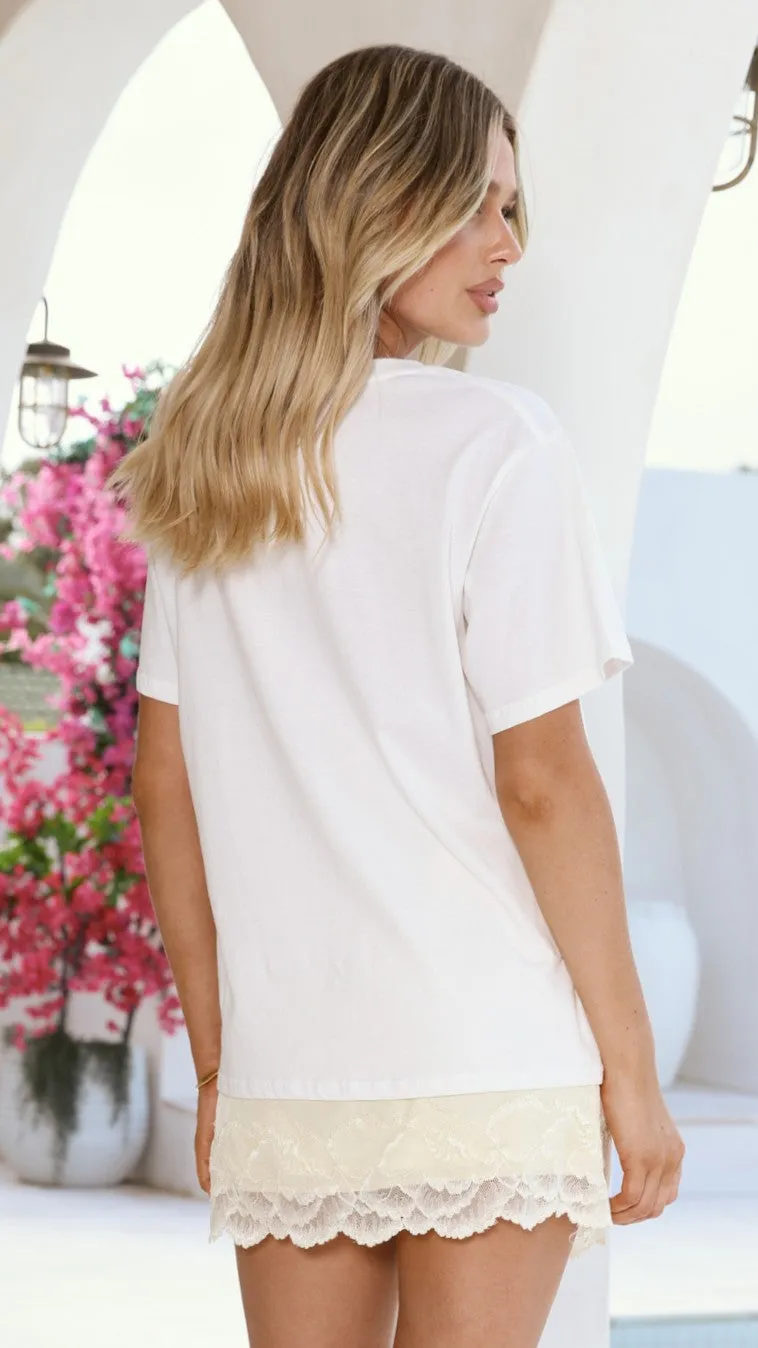 Davonne Lace Mini Skirt - Yellow sold by Billy J product image thumbnail 2