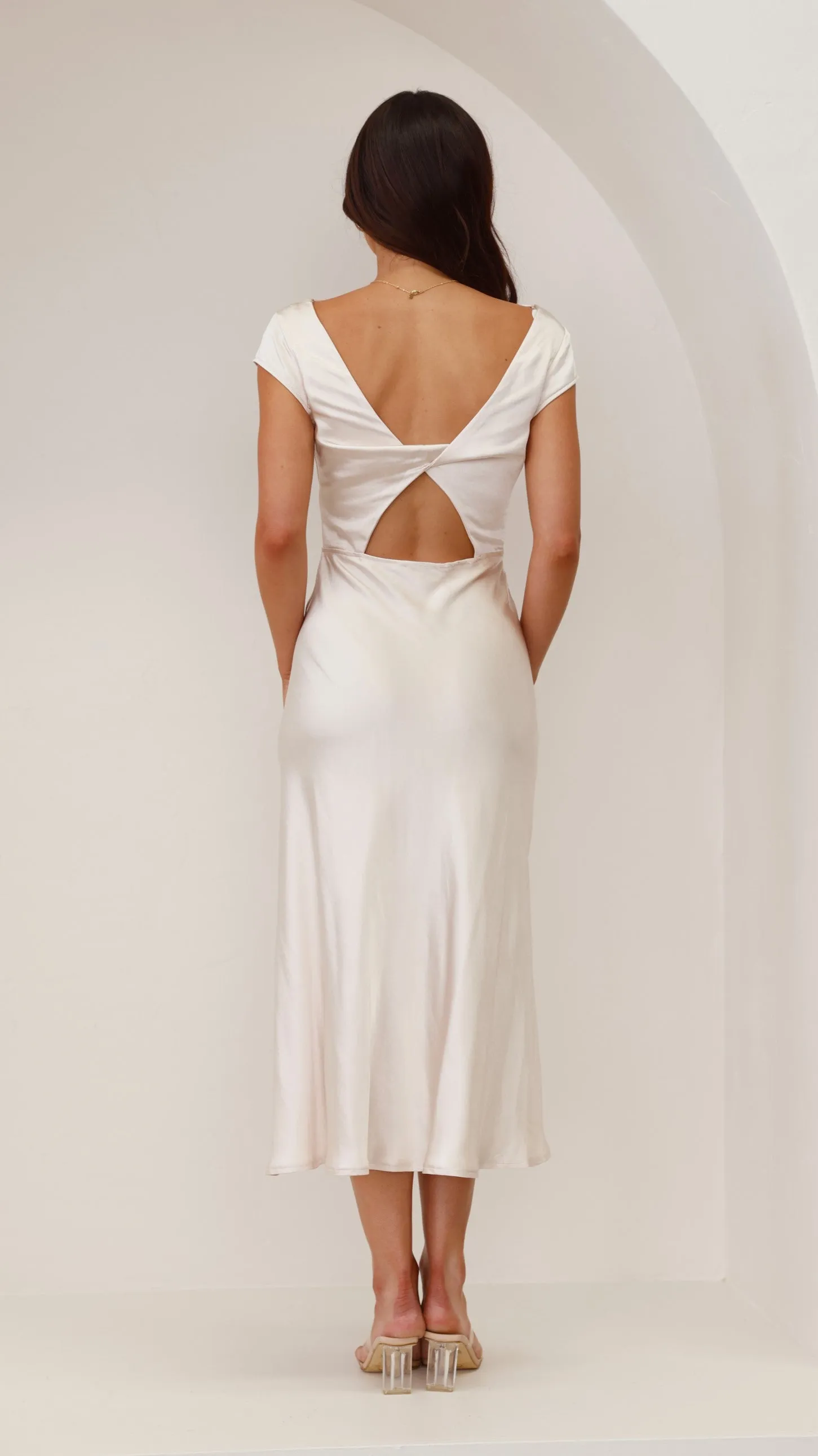 Ivana Midi Dress - Champagne sold by Billy J product image thumbnail 3