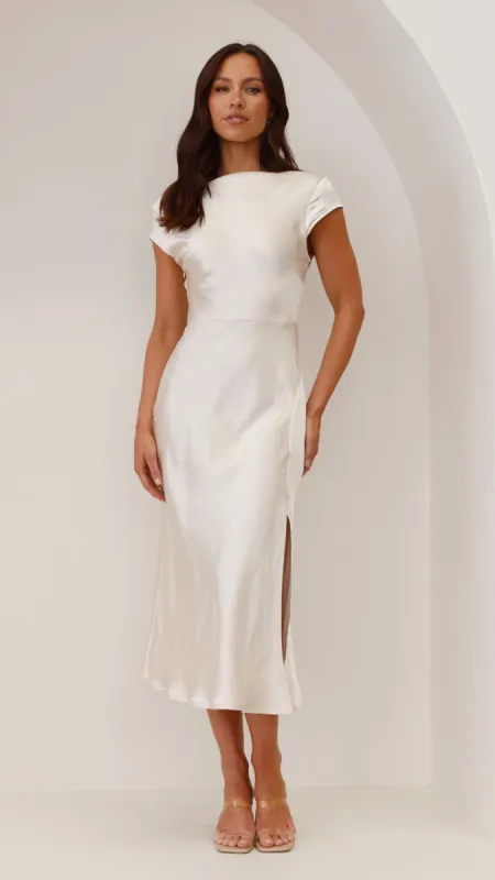 Ivana Midi Dress - Champagne sold by Billy J