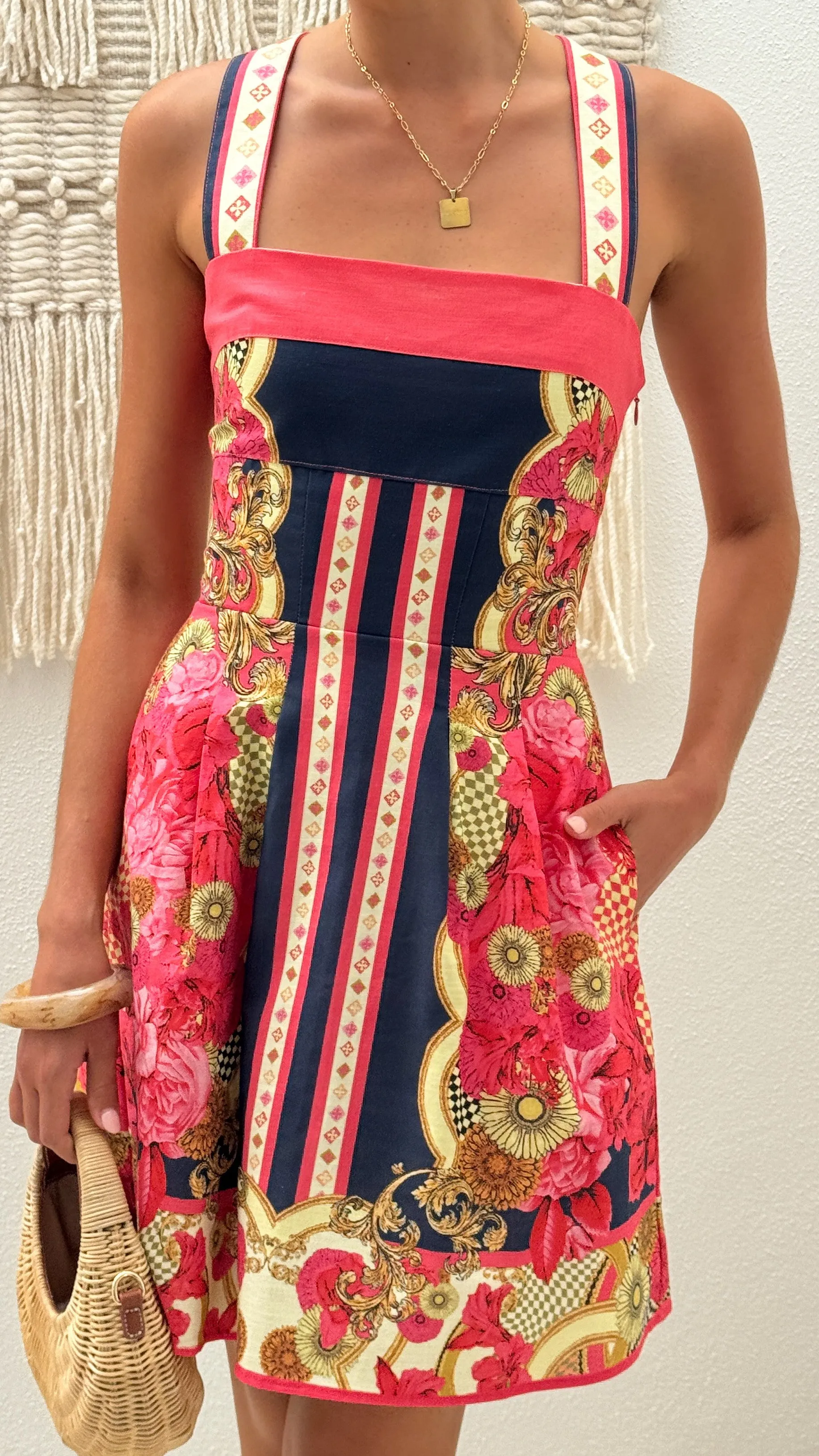 Milana Mini Dress - Navy/Pink sold by Billy J product image thumbnail 4