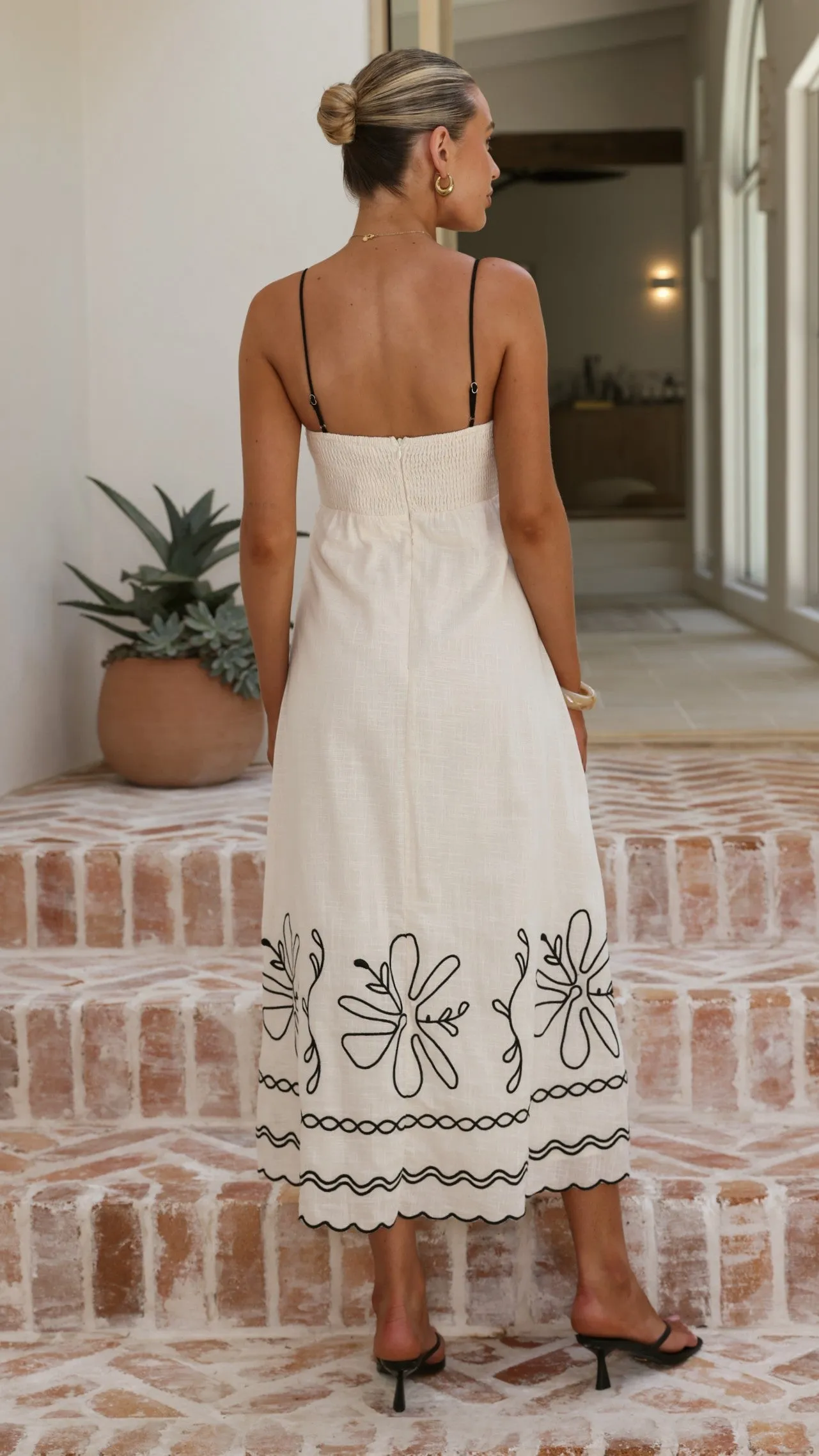 Mira Maxi Dress - White/Black sold by Billy J product image thumbnail 2