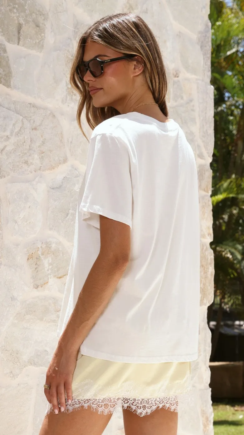 Elizabella Lace Mini Skirt - Yellow sold by Billy J product image thumbnail 2