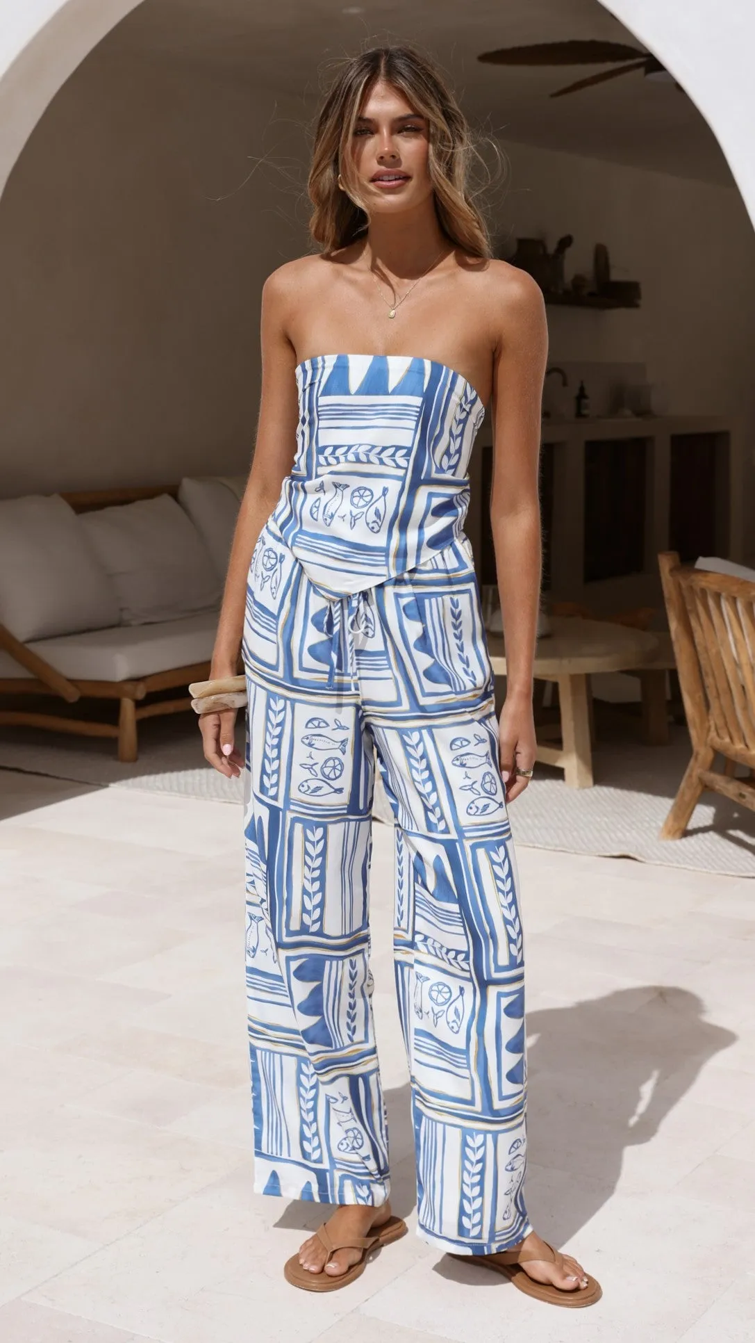 Hana Pants - Coastal Escape sold by Billy J product image thumbnail 5