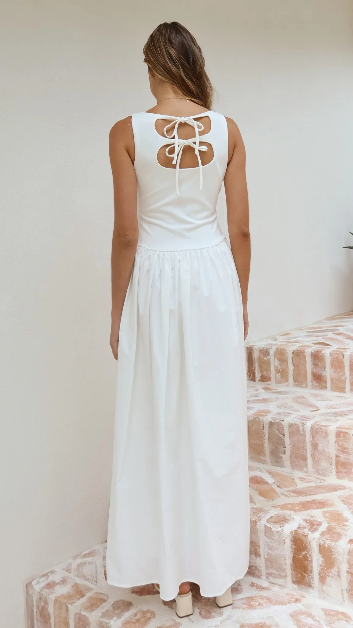 Alita Maxi Dress - White sold by Billy J product image thumbnail 2